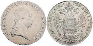 Franz II.(I.) 1792-1835 Taler, 1824 A. Wien ... 