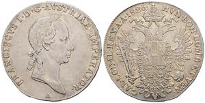 Franz II.(I.) 1792-1835 1/2 Taler, 1826 A. ... 