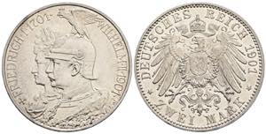 Wilhelm II. 1888-1918 Preussen. 2 Mark, ... 