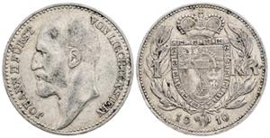 Johann II. 1858-1929 Liechtenstein. 1 Krone, ... 