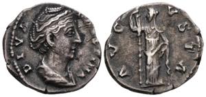 Faustina + 141 Gattin des Antoninus Pius ... 