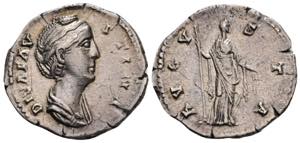 Faustina + 141 Gattin des Antoninus Pius ... 