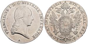 Franz II. (I.) 1792-1835 Taler, 1815 A. Wien ... 
