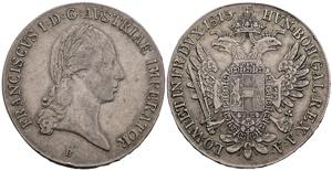Franz II.(I.) 1792-1835 Taler, 1815 B. ... 