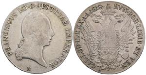 Franz II.(I.) 1792-1835 Taler, 1818 B. ... 