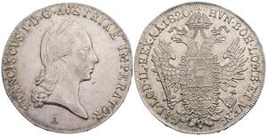 Franz II.(I.) 1792-1835 Taler, 1820 A. Wien ... 