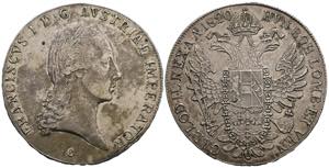 Franz II.(I.) 1792-1835 Taler, 1820 C. Prag ... 