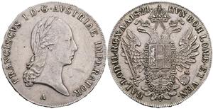 Franz II. (I.) 1792-1835 Taler, 1821 A. Wien ... 