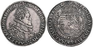 Matthias 1612-1619 Taler, 1612 KB. Kremnitz ... 