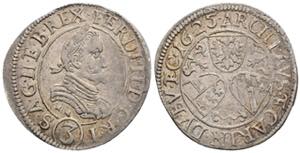 Ferdinand II. 1619-1637 3 Kreuzer, 1625 HM. ... 