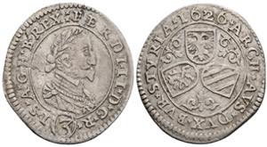 Ferdinand II. 1619-1637 3 Kreuzer, 1626. ... 
