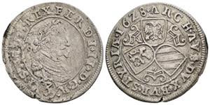Ferdinand II. 1619-1637 3 Kreuzer, 1628. ... 
