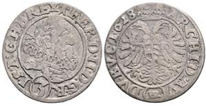 Ferdinand II. 1619-1637 3 Kreuzer, 1628 HR. ... 