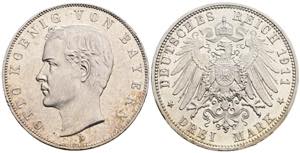 Otto 1886-1913 Bayern. 3 Mark, 1911 D. ... 