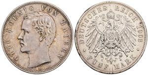 Otto 1886-1913 Bayern. 5 Mark, 1903 D. ... 