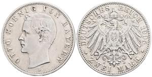 Otto 1886-1913 Bayern. 2 Mark, 1905 D. ... 