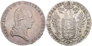 Franz II.(I.) 1792-1835 Taler, 1824 C. Prag ... 
