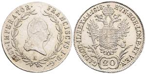 Franz (II.) I.1792-1835 20 Kreuzer, 1818 A. ... 