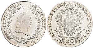 Franz (II.) I.1792-1835 20 Kreuzer, 1819 A. ... 