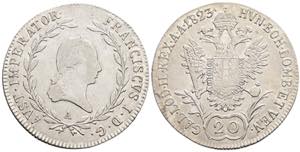 Franz (II.) I.1792-1835 20 Kreuzer, 1823 A. ... 