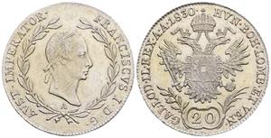 Franz (II.) I.1792-1835 20 Kreuzer, 1830 A. ... 