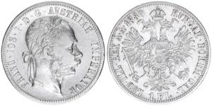 Franz Joseph I. 1848-1916 1 Gulden, 1880. ... 
