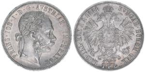 Franz Joseph I. 1848-1916 1 Gulden, 1881. ... 