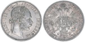 Franz Joseph I. 1848-1916 1 Gulden, 1882. ... 