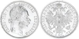 Franz Joseph I. 1848-1916 1 Gulden, 1883. ... 