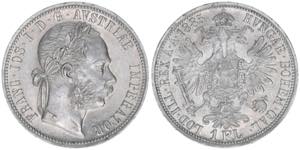 Franz Joseph I. 1848-1916 1 Gulden, 1885. ... 