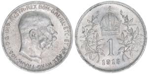 Franz Joseph I. 1848-1916 1 Krone, 1915. ... 