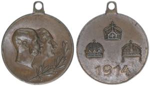 Franz Joseph I. 1848-1916 Medaille mit ... 