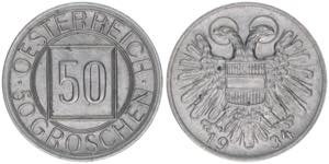 Verkehrsmünze 50 Groschen, 1934. Wien 5,44g ... 