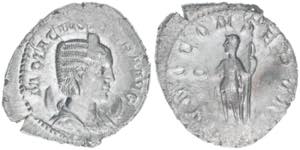 Otacilia Severa +249 Gattin des Philippus I. ... 