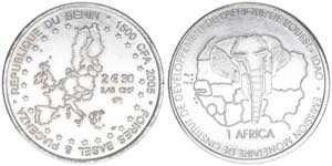 Republik seit 1990 Benin. 1500 Francs, 2005. ... 