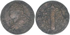 Ludwig XVI. Frankreich. 2 Sol, 1793. 21,59g ... 