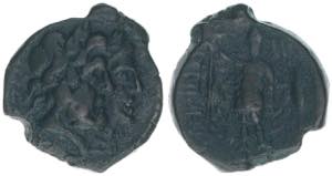 Rhegium Griechen - Butrint. Bronzemünze, ... 