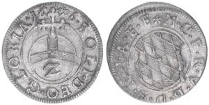 Maximilian I. 1598-1623 Bayern. 1/2 Batzen, ... 