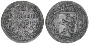 Ludwig VIII. 1739-1768 Hessen Darmstadt. 2 ... 