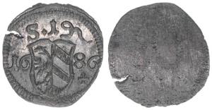 Pfennig, 1686 Nürnberg Reichsstadt. 0,33g. ... 