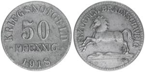 Kriegsnotgeld Braunschweig. 50 Pfennig, ... 