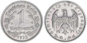 1 Reichsmark, 1935 A 4,77g. AKS 36 vz