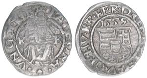 Ferdinand I. 1526-1564 Denar, 1559 KB. ... 