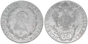 Franz (II.) I. 1792-1835 20 Kreuzer, 1808 D. ... 