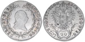 Franz (II.) I.1792-1835 20 Kreuzer, 1804 C. ... 