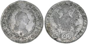 Franz (II.) I.1792-1835 20 Kreuzer, 1815 A. ... 