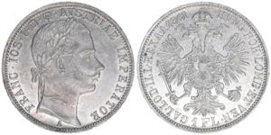 Franz Joseph I. 1848-1916 1 Gulden, 1861 A. ... 
