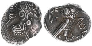 ca. 454-404 BC Griechen Athen. Tetradrachme ... 