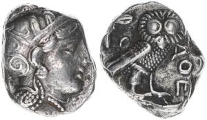 ca. 454-404 BC Griechen Athen. Tetradrachme. ... 