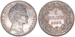 Ludwig I. 1825-1848 Bayern. Gulden, 1839. ... 